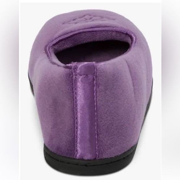 NWT Dearfoams memory foam size 5-6 purple women slippers - Picture 3 of 15
